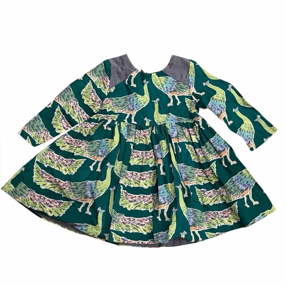 Pink Chicken Peacock Dress 3-6 Months 🦚
